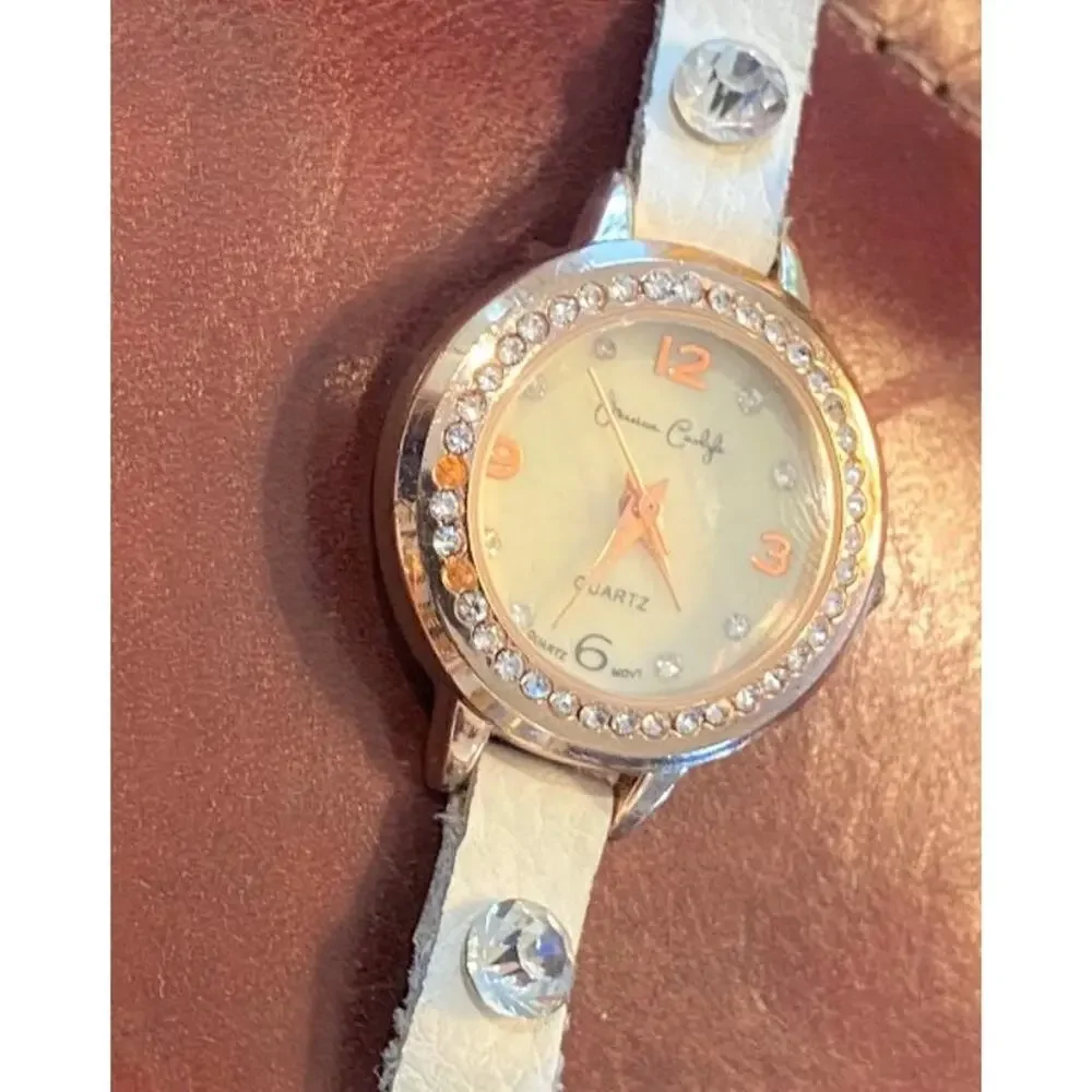 Women's 27mm Rose Gold Tone Jessica Carlyle Wrap Watch, Crystal Accents